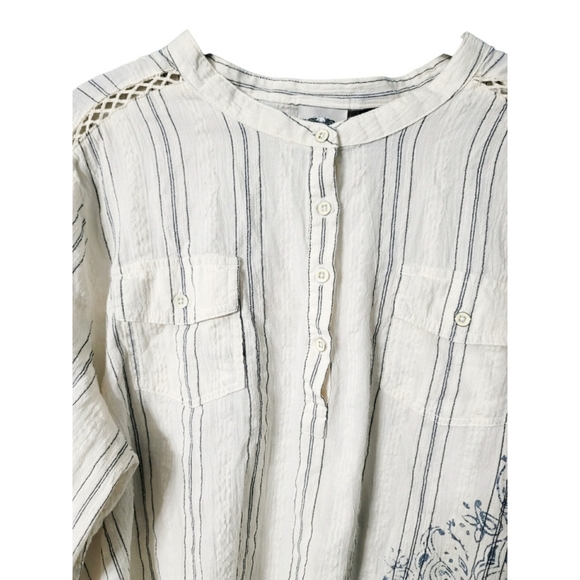 Harley Davidson Genuine Motors Clothes Women's Henley Long Sleeve Shirt - Picture 5 of 11